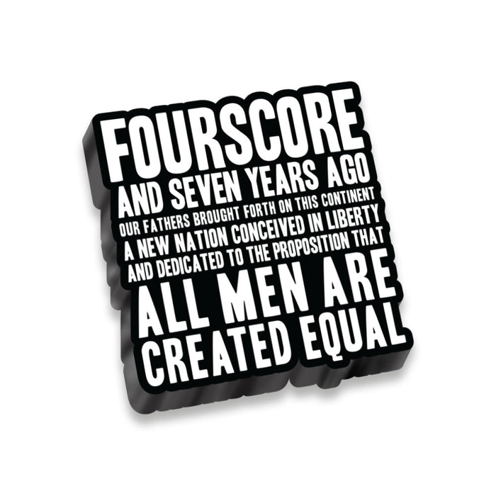 Gettysburg Address Wooden Magnet