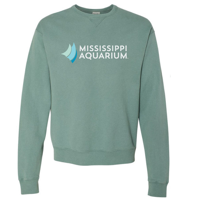 Adult Embroidered Mississippi Aquarium Crew Neck Fleece