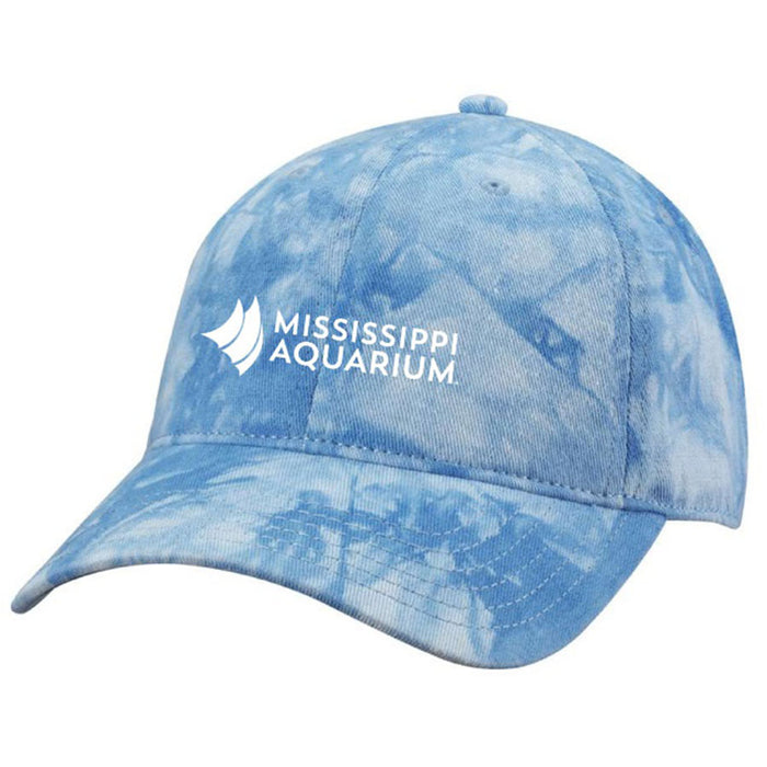 Mississippi Aquarium Embroidered Logo Cap | Tie Dye