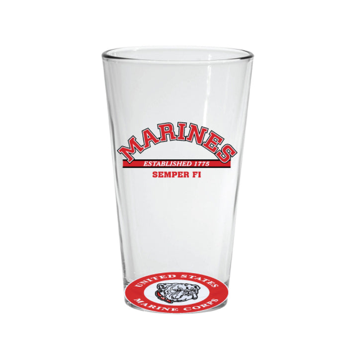 United States Marine Corps Bulldog Glass