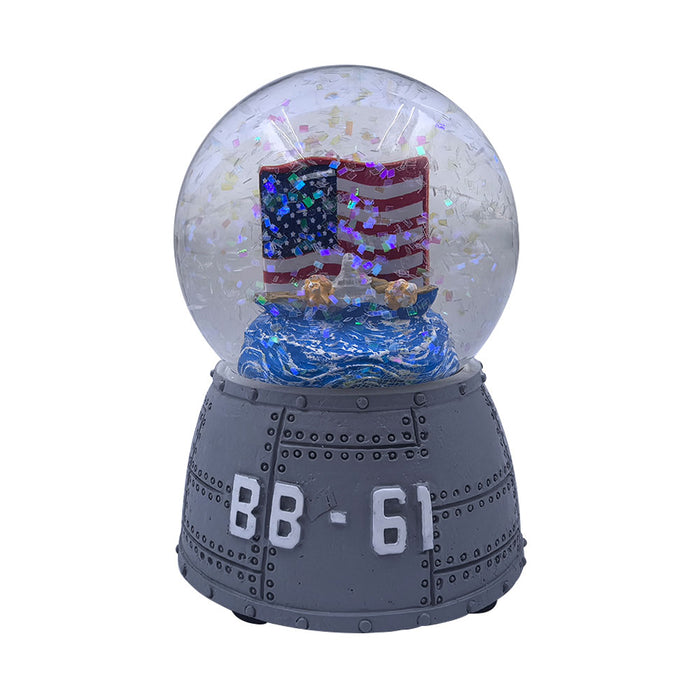 Battleship IOWA BB-61 Water Globe