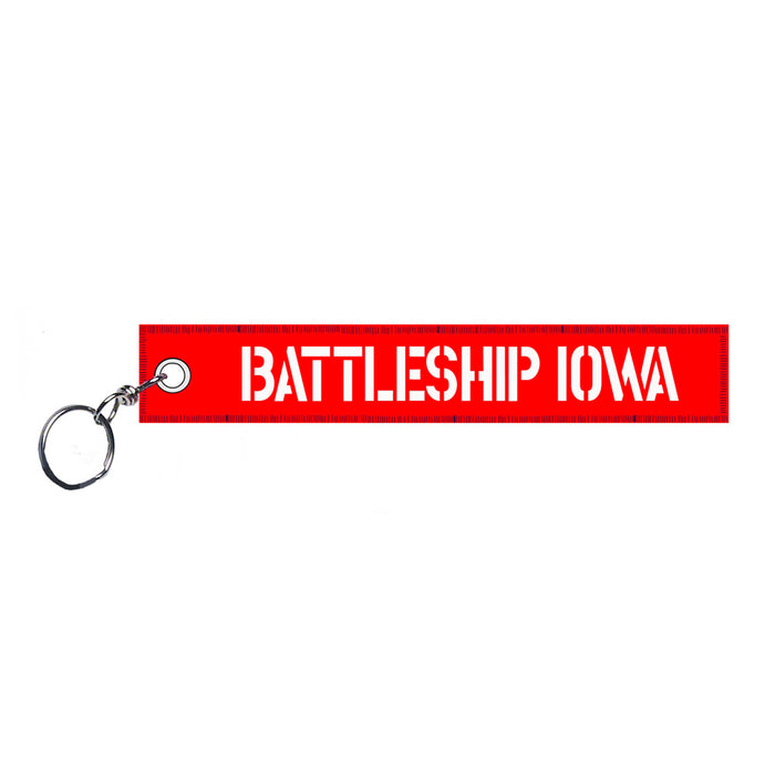 Battleship IOWA Remove Before Flight Keychain