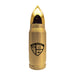 Introducing the USS Midway Museum Bullet Waterbottle—a gold-colored, bullet-shaped water bottle featuring the USS Midway 41 emblem on its side. This unique design is a striking tribute to naval aviation history and the iconic USS Midway Museum.
