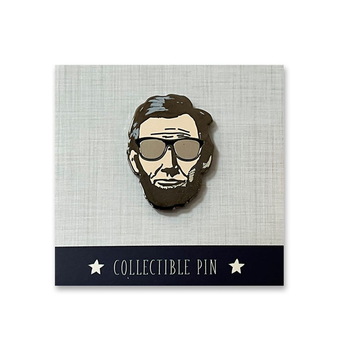 Abe in Shades Enamel Pin