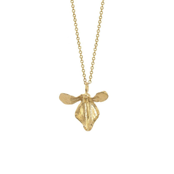 Gold Vermeil Orchid Necklace