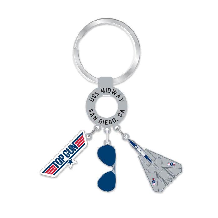 USS Midway Museum Top Gun Dangle Keychain