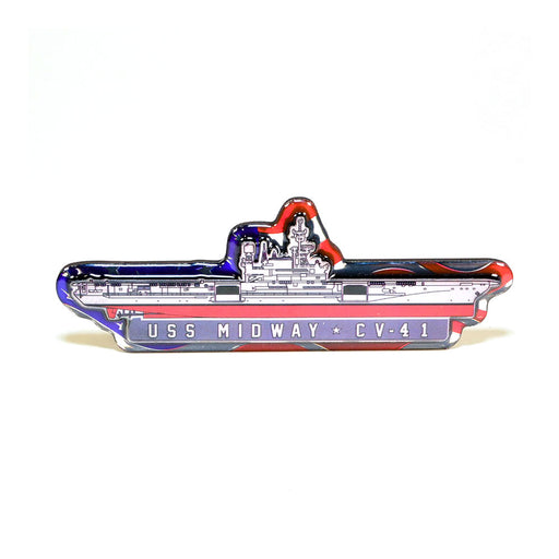 Here’s a rewritten sentence using your product data: Show your appreciation for naval history with the USS Midway CV-41 American Flag Magnet—a perfect keepsake for collectors and enthusiasts alike.