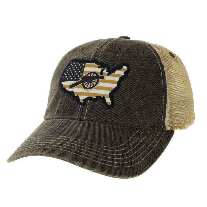 USA Cannon Patch Adjustable Trucker Hat