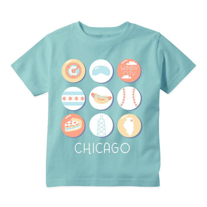 Chicago Children's Museum Chicago Buttons Toddler T-Shirt