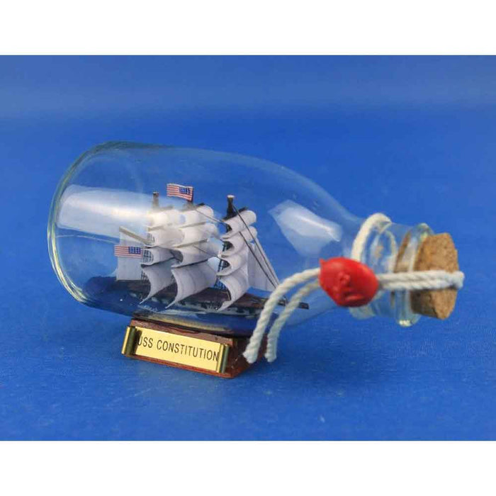 USS Constitution Ship in a Bottle Model