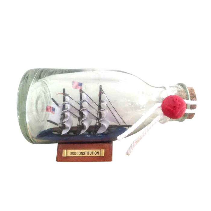 USS Constitution Ship in a Bottle Model
