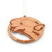 Mystic Aquarium Laser Cut Wood Beluga Christmas Ornament