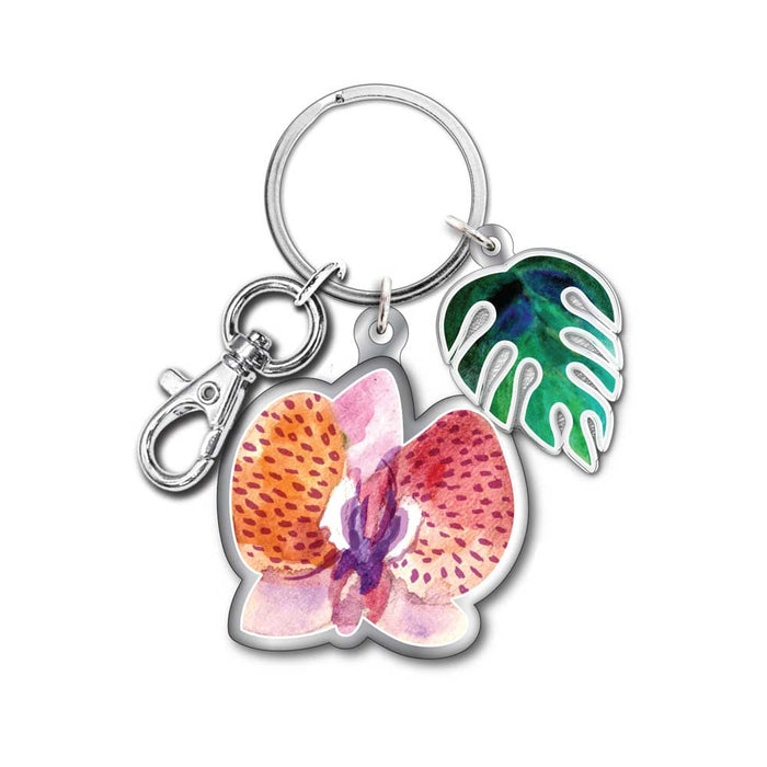 Naples Botanical Garden Orchid Keychain