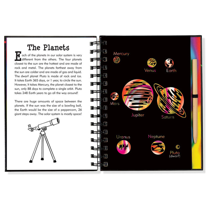 Scratch & Sketch Solar System (Trace Along)