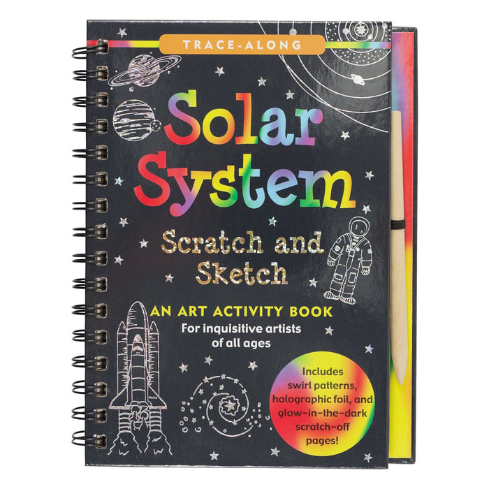 Scratch & Sketch Solar System (Trace Along)