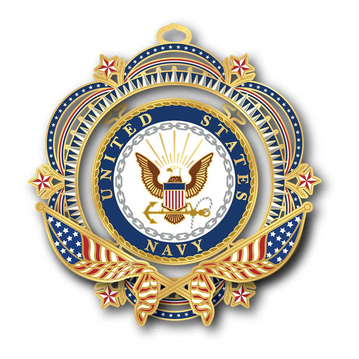 Patriotic Navy Ornament