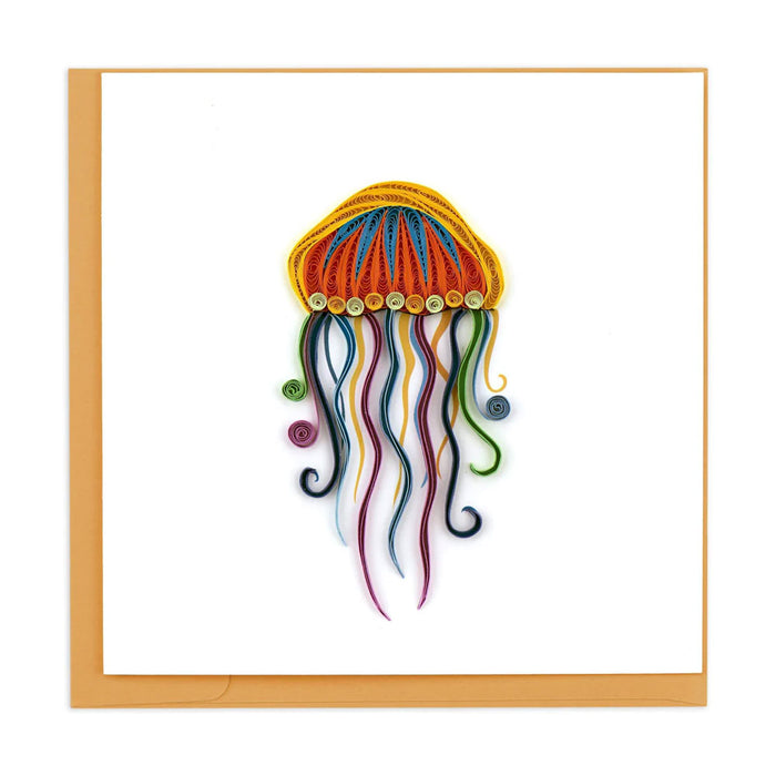 Jellyfish Quilled Greeting Card