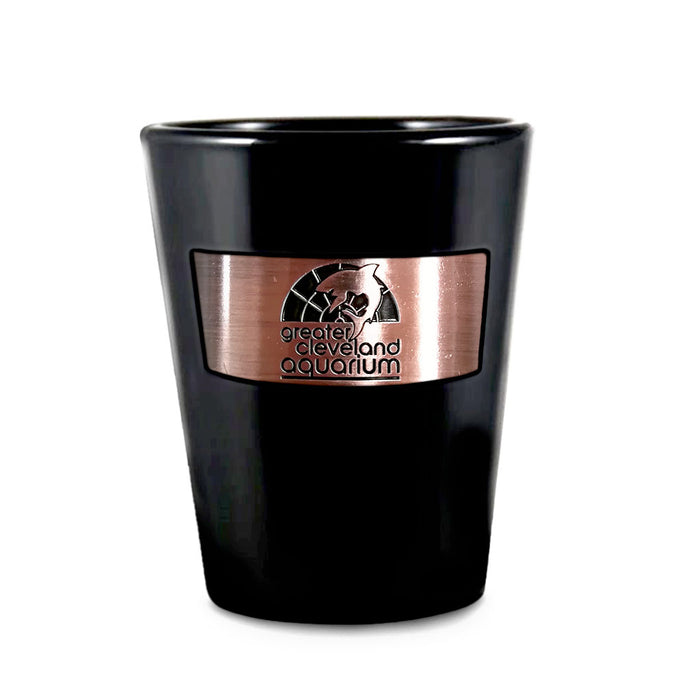 Greater Cleveland Aquarium Bronze Nameplate Shot Glass