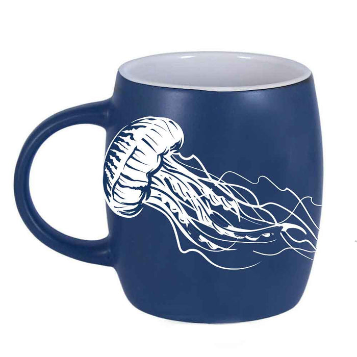 Birch Aquarium Etched Jellyfish Mug