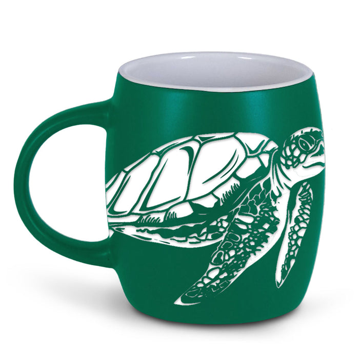 The Florida Aquarium Etched Turtle Mug