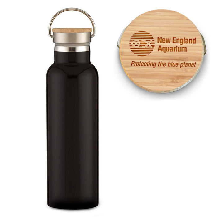 New England Aquairum Bamboo Lid Water Bottle