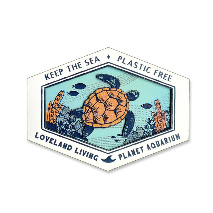 Loveland Living Planet Aquarium Keep the Sea Plastic Free Magnet