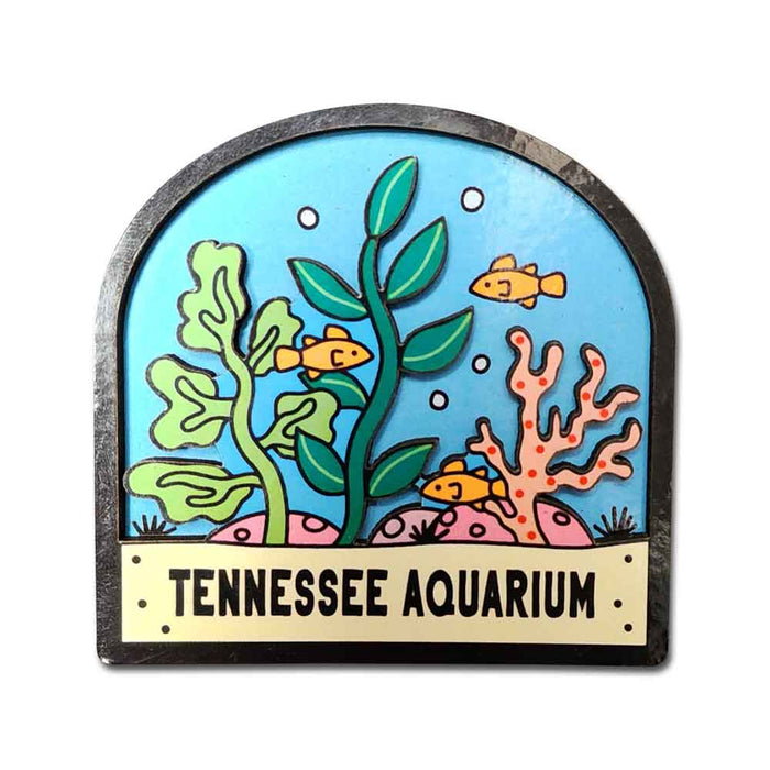 Tennessee Aquarium Sea Life Wood Magnet