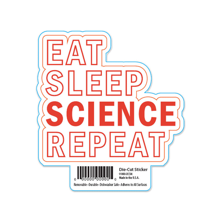 Eat Sleep Science Sticker