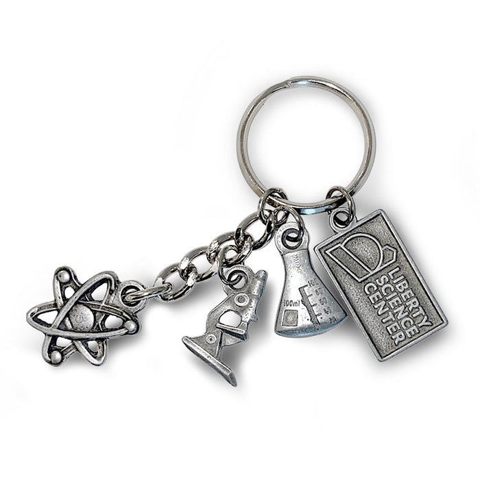 Liberty Science Center Pewter Science Keychain