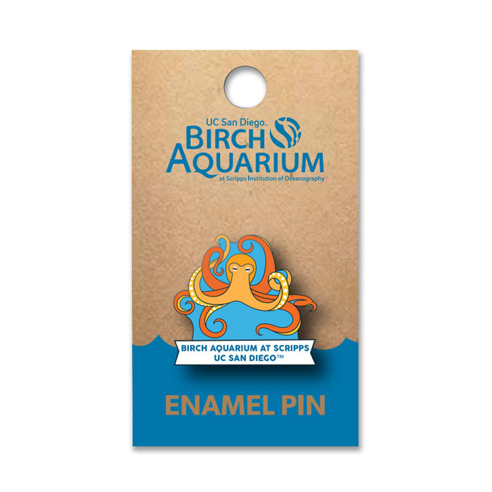 Birch Aquarium Octopus Enamel Pin