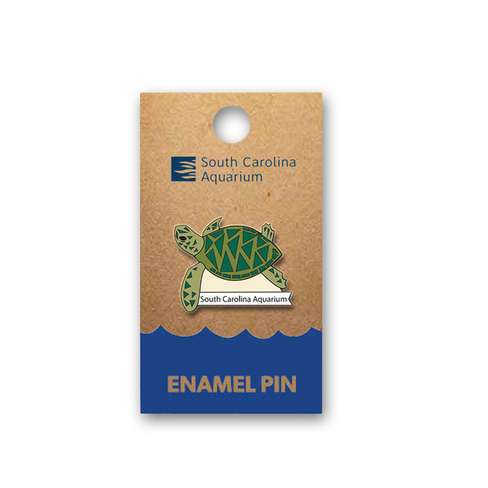 South Carolina Aquarium Sea Turtle Enamel Pin