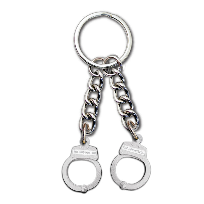 The Mob Museum Metal Cuffs Keychain