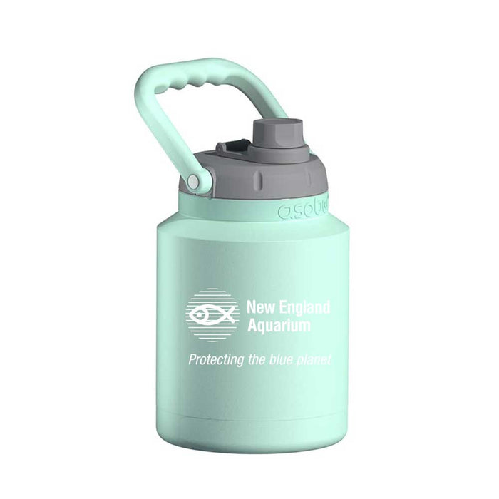New England Aquarium Mint Travel Coffee Mug