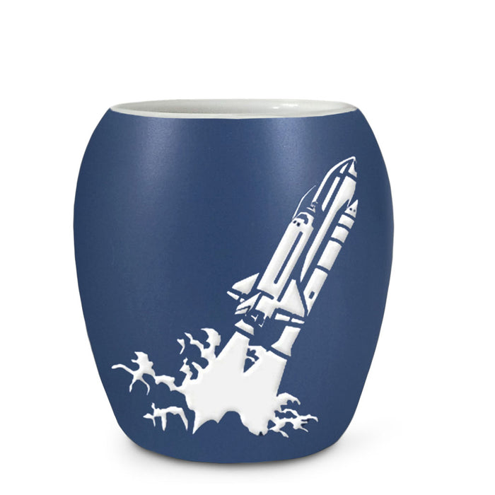 Liberty Science Center Rocket Etched Shot Glass