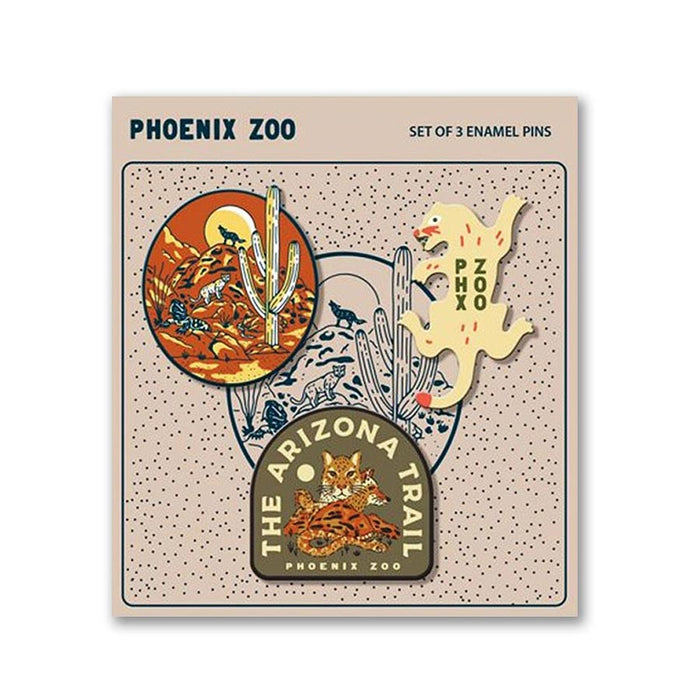 Phoenix Zoo Arizona Trail Pin Set