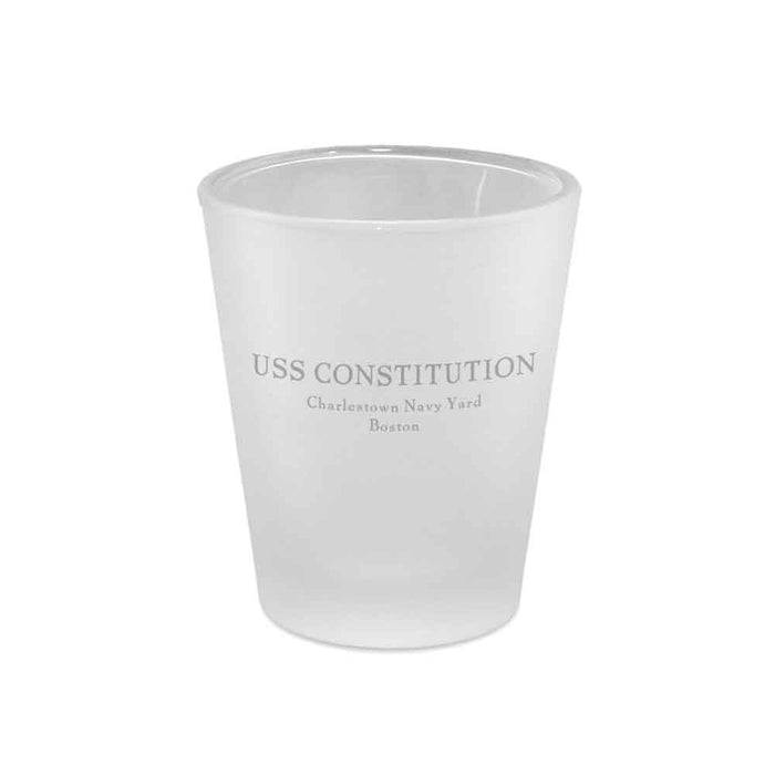 USS Constitution Frosted Helm Shot Glass