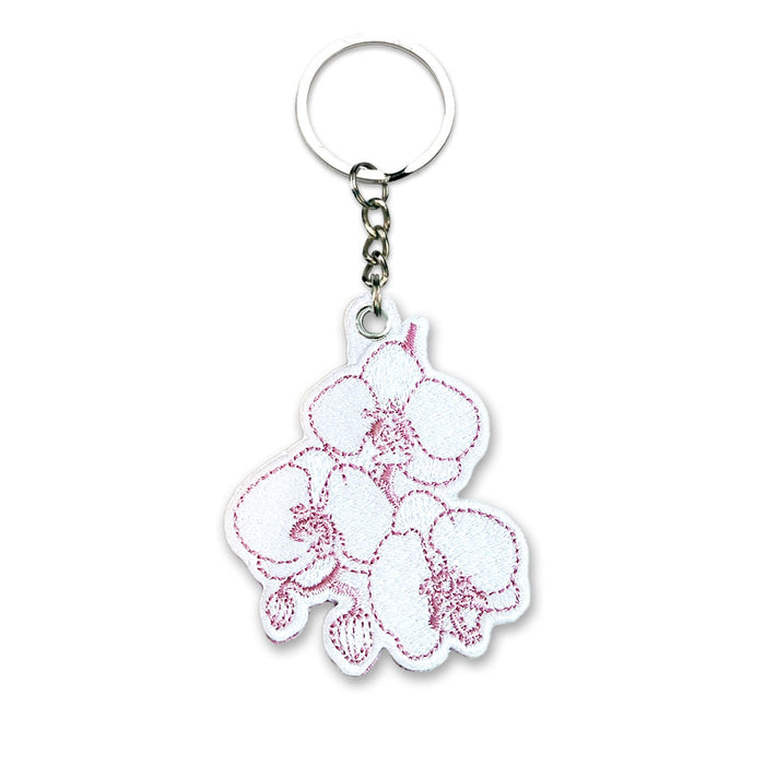 Naples Botanical Garden Orchid Keychain