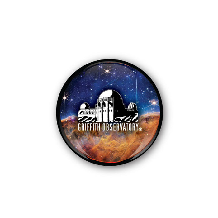 Griffith Observatory Nebula Glass Dome Magnet