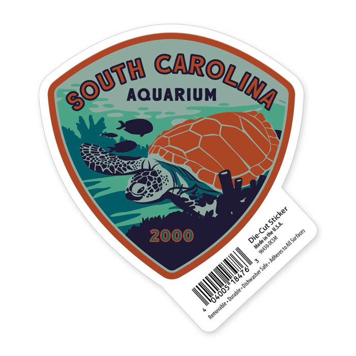 South Carolina Aquarium Turtle Sticker