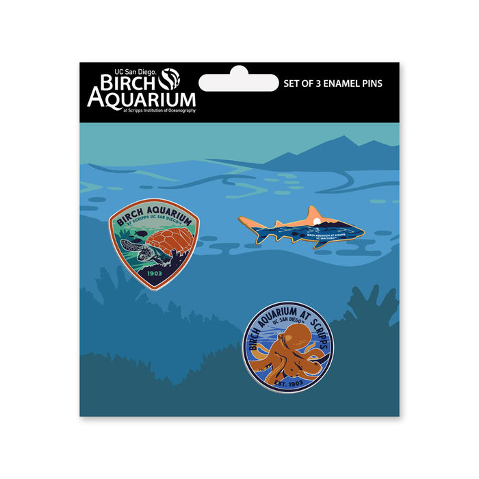Birch Aquarium Pins Set of 3