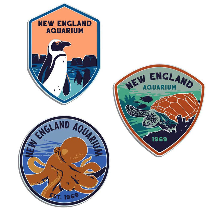 New England Aquarium Pin Set