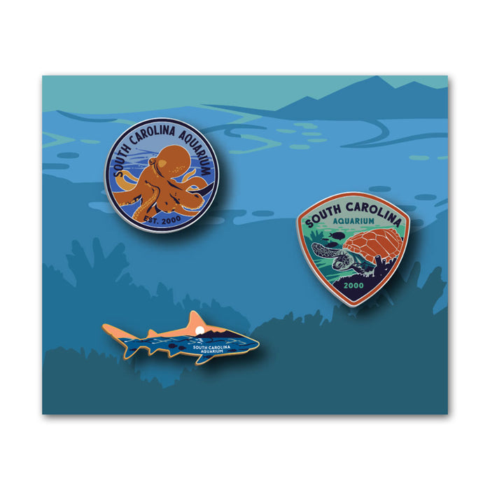 South Carolina Aquarium Pin Set