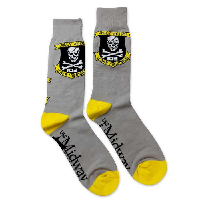 USS Midway Jolly Rogers Socks