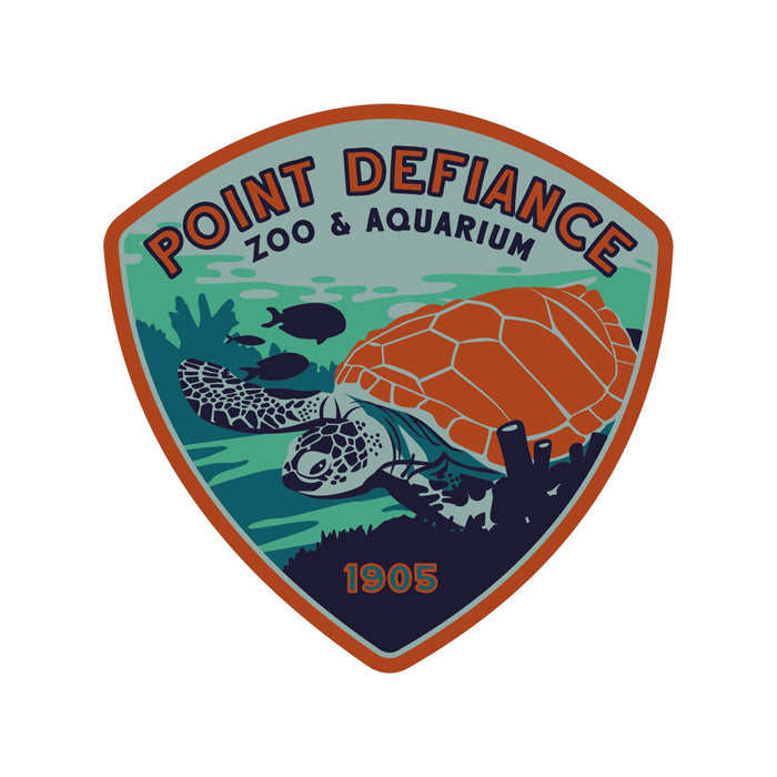 Point Defiance Zoo & Aquarium Turtle Patch Magnet