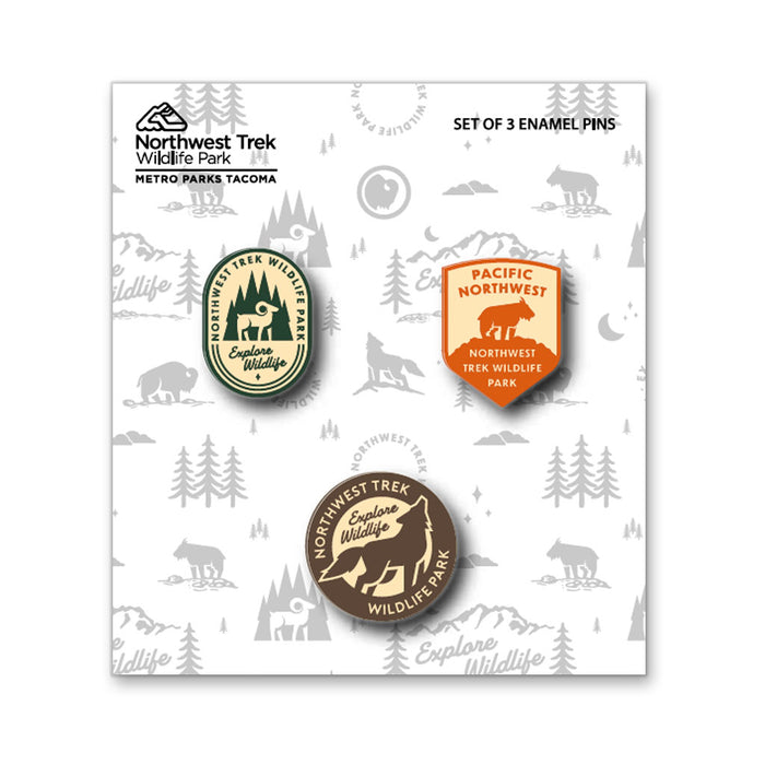 Northwest Trek Wildlife Park Pin Set