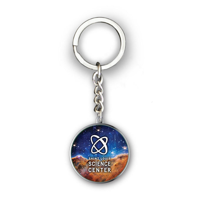 St. Louis Science Center Nebula Glass Dome Keychain