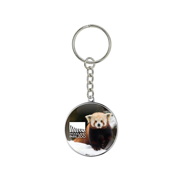 Woodland Park Zoo Red Panda Glass Dome Keychain