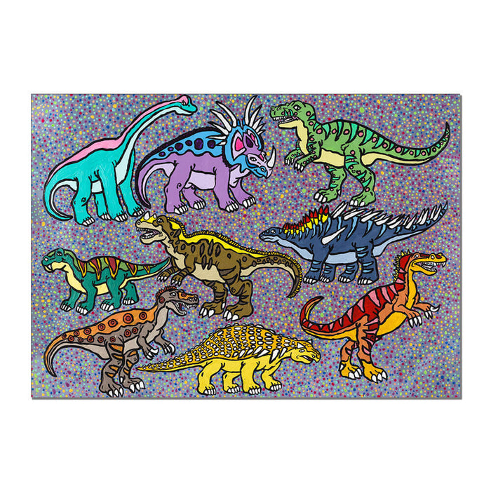 California Academy of Sciences Yukari Sakura Dinosaur Postcard