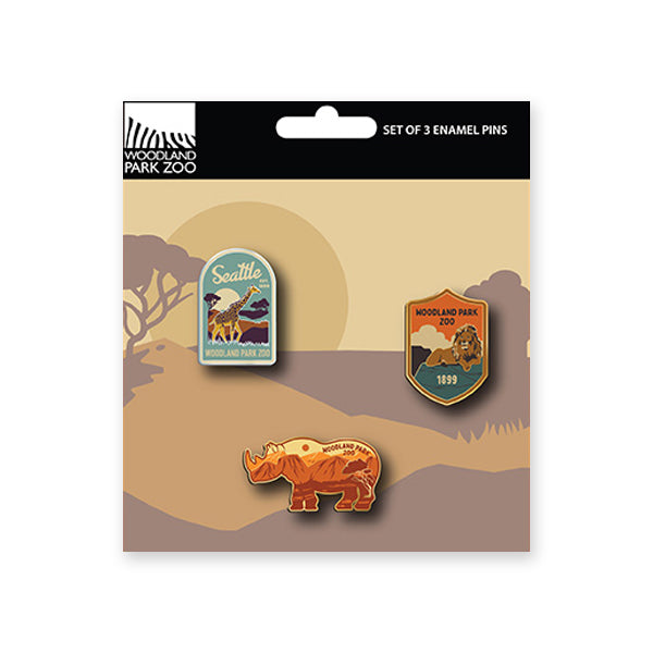 Woodland Park Zoo Pins Set of 3