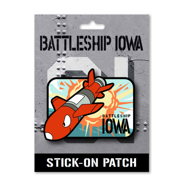 Battleship IOWA Brent Noll Tommy Hawk Missile Stick-On Patch